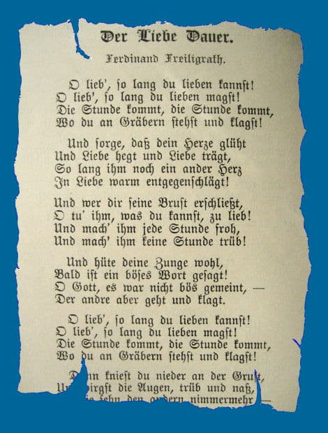 Der Liebe Dauer Der Liebe Dauer
